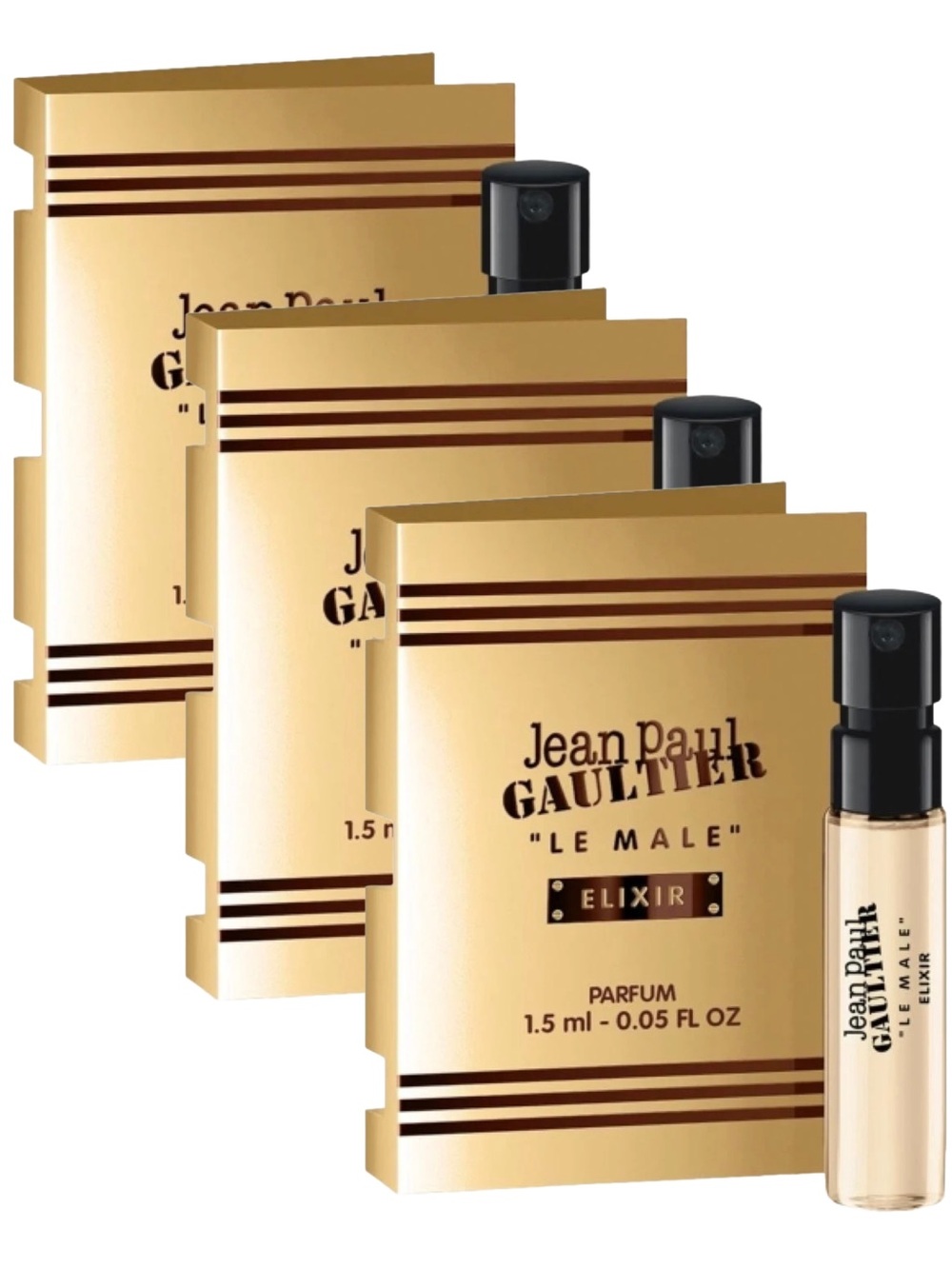 Jean Paul Gaultier Le Male Elixir EDP 3PK NEW Tester